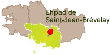 Ehpad de Saint-Jean-Brévelay dans le Morbihan en Bretagne